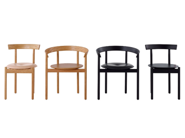 COMMA - Solid wood chair with integrated cushion by Herman Miller - view 3